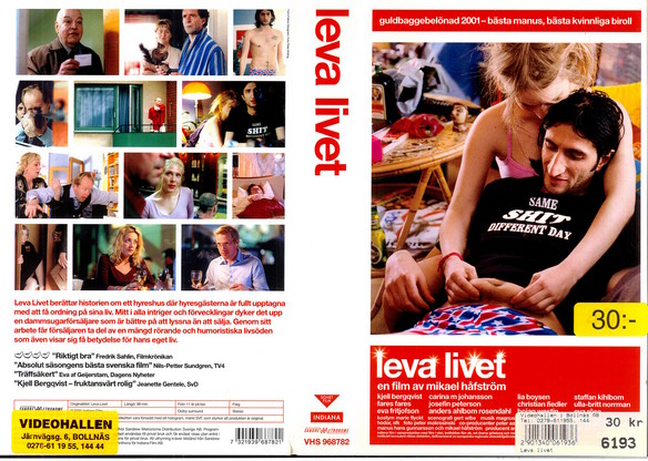 LEVA LIVET (vhs-omslag)